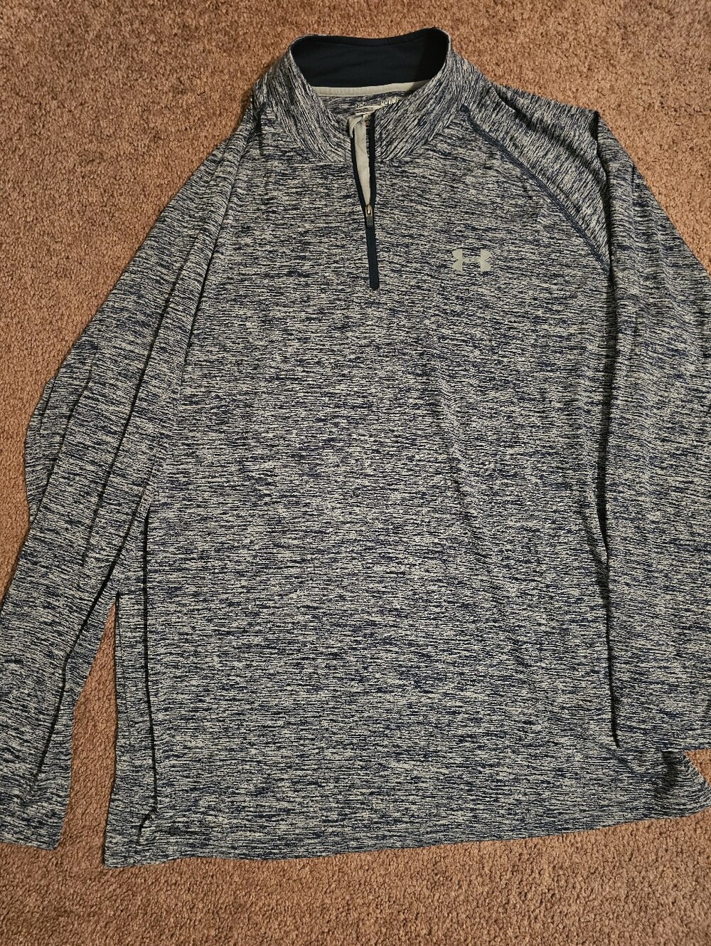 Under Armour Unisex Blue Heather HeatGear Loose Top XL
